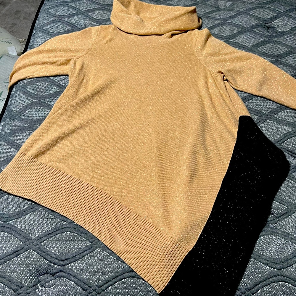 Alfani cowl neck asymmetrical sweater